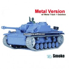 Sturmgeschütz III Ausf.G Sd.Kfz.142/1 Smoke and Sound Metal Pro 1:16 Electric RTR RC Infrared Combat Battle Tank (Metal Gear and Track Upgraded)