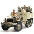 1/16 Scale U.S M16 Multiple Gun Motor Half-Truck Carriage (Including 2 Military Figures)
